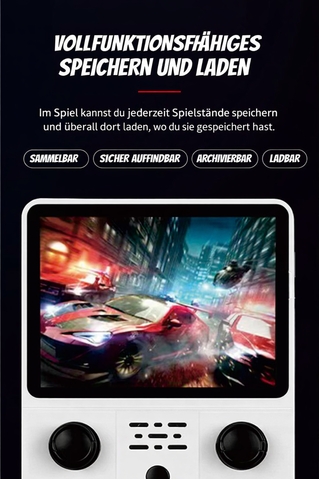 🎮 Offline Retro Handheld Konsole – sofort spielbereit