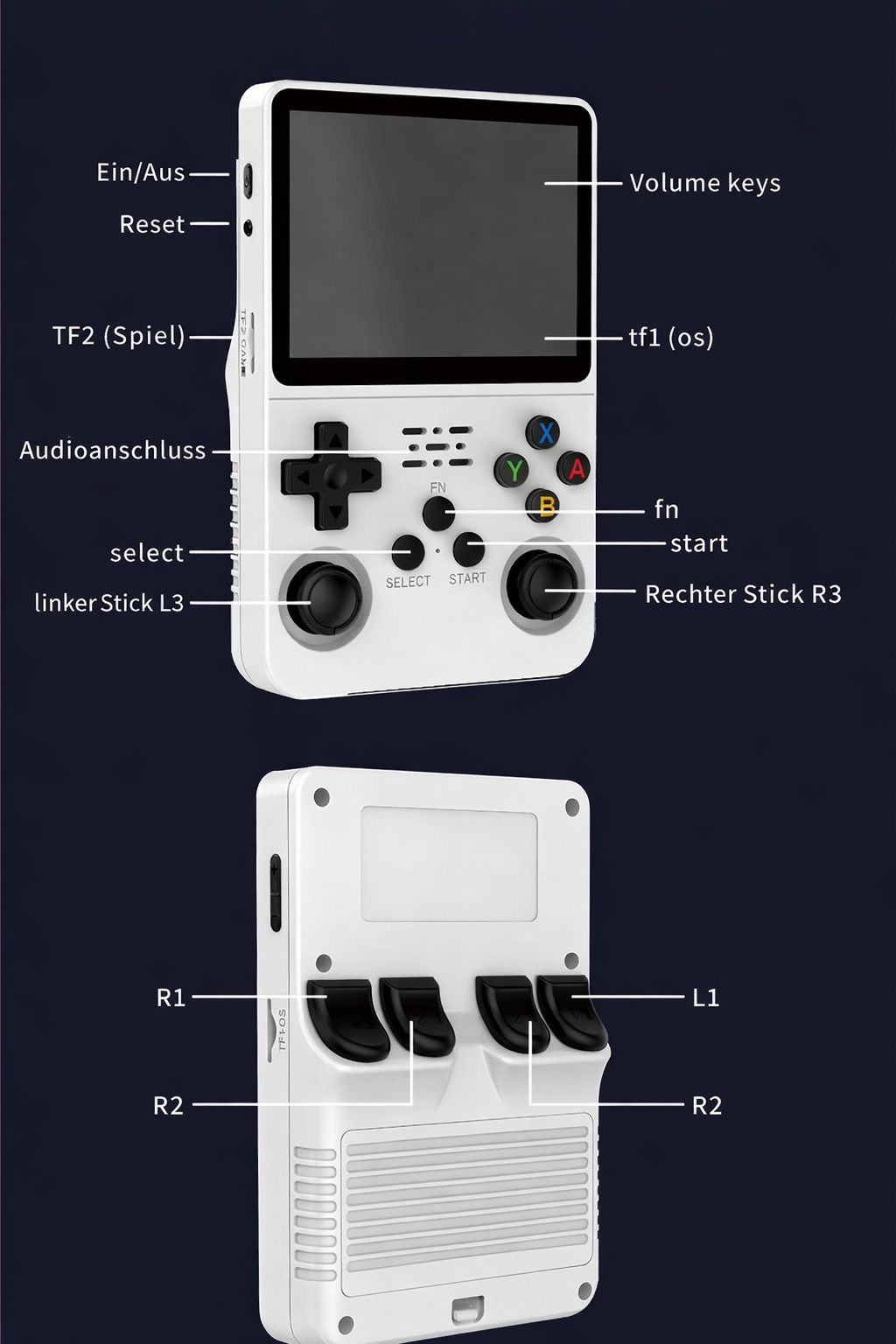 🎮 Offline Retro Handheld Konsole – sofort spielbereit